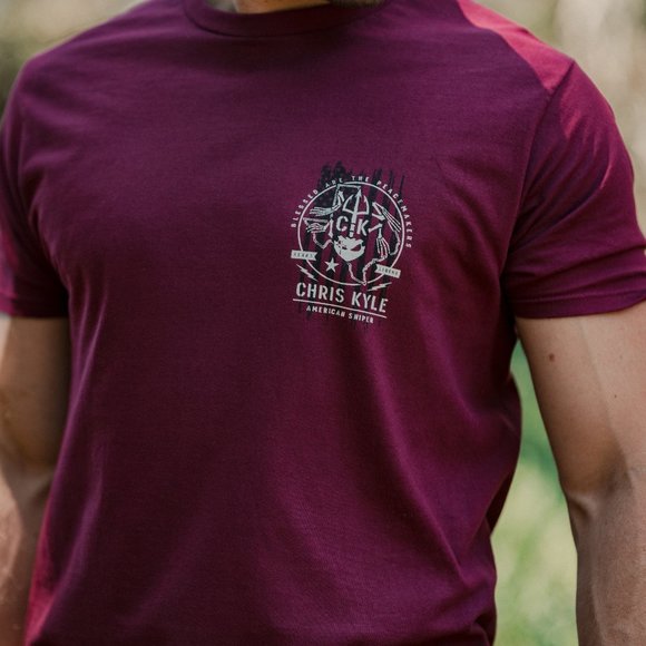 Howitzer Style Men's T-Shirt CHRIS KYLE FROG FLAG Military Grunt MFG - Picture 7 of 16